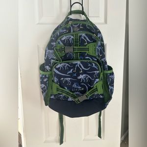 Pottery Barn Kids Boys Dinosaur Dino Backpack Blue Green